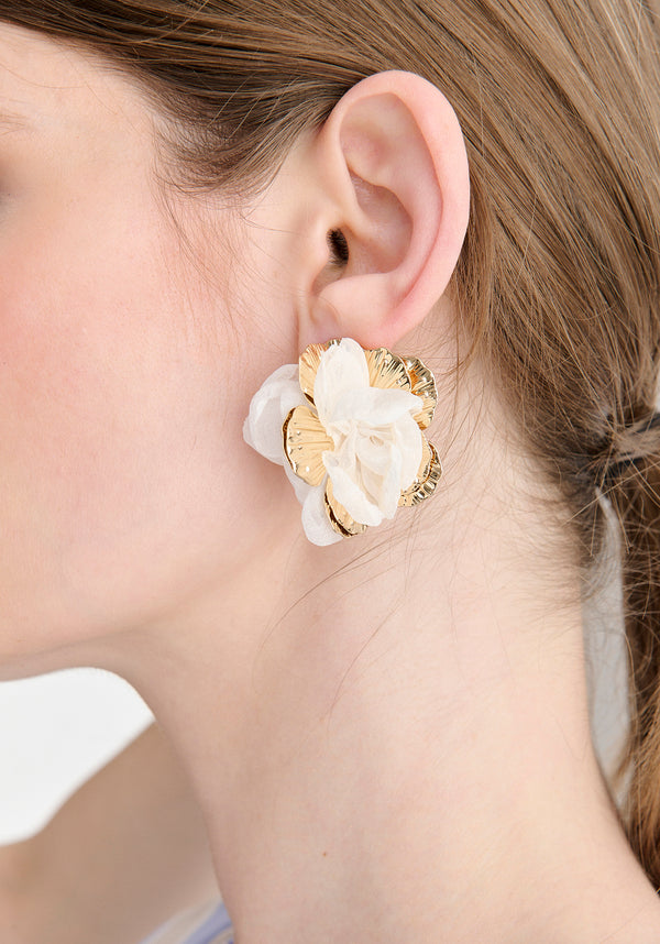 Chiffon Bloom Earrings
